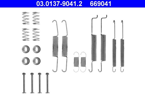 ATE 03.0137-9041.2 Accessory Kit, brake shoes