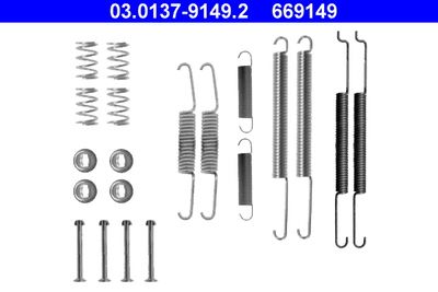 Accessory Kit, brake shoes ATE 03.0137-9149.2