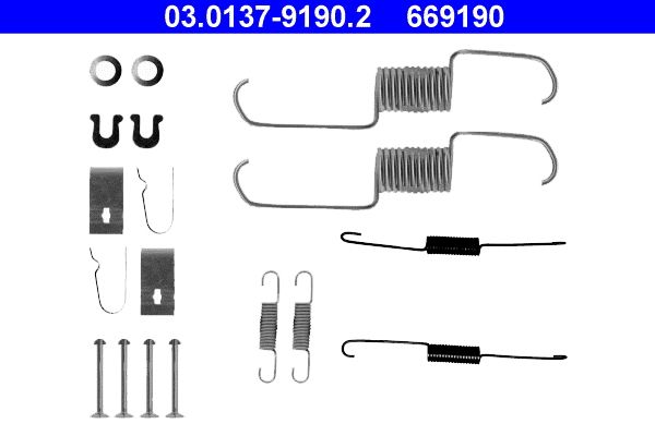 ATE 03.0137-9190.2 Accessory Kit, brake shoes