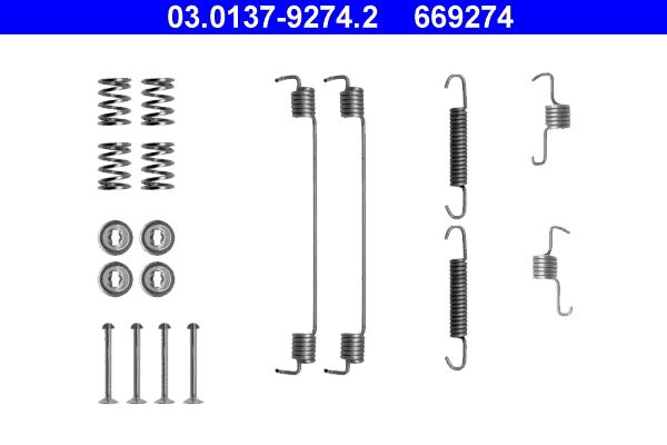 ATE 03.0137-9274.2 Accessory Kit, brake shoes