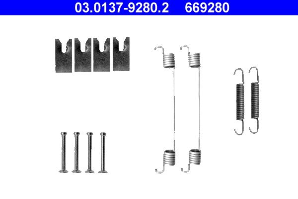 ATE 03.0137-9280.2 Accessory Kit, brake shoes