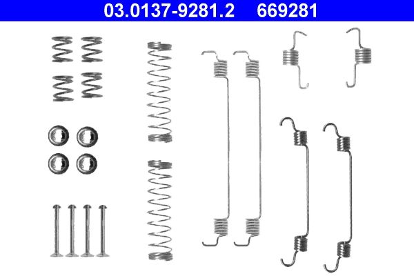 ATE 03.0137-9281.2 Accessory Kit, brake shoes