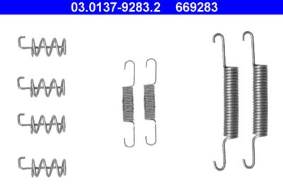 Accessory Kit, parking brake shoes ATE 03.0137-9283.2