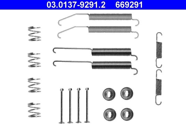 ATE 03.0137-9291.2 Accessory Kit, brake shoes