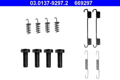 Accessory Kit, parking brake shoes ATE 03.0137-9297.2