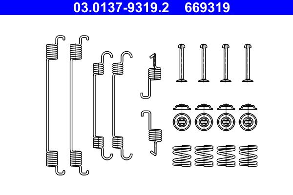 ATE 03.0137-9319.2 Accessory Kit, brake shoes