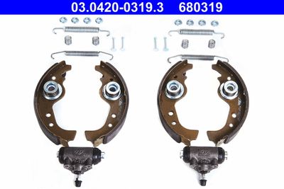 Brake Shoe Set ATE 03.0420-0319.3