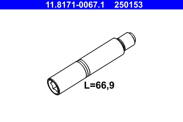 ATE 11.8171-0067.1 Guide Bolt, brake caliper