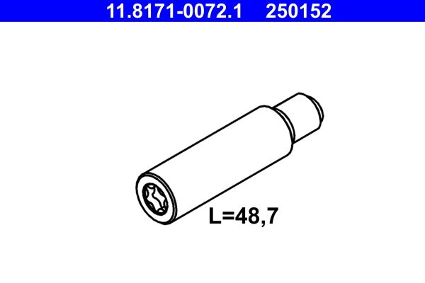 ATE 11.8171-0072.1 Guide Bolt, brake caliper