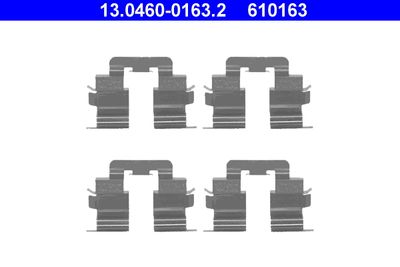 Accessory Kit, disc brake pad ATE 13.0460-0163.2