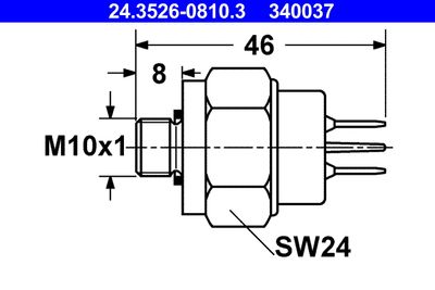 Stop Light Switch ATE 24.3526-0810.3