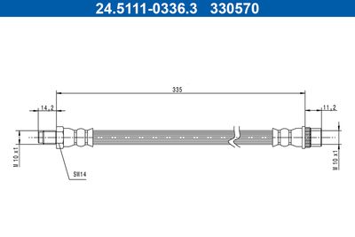 Brake Hose ATE 24.5111-0336.3