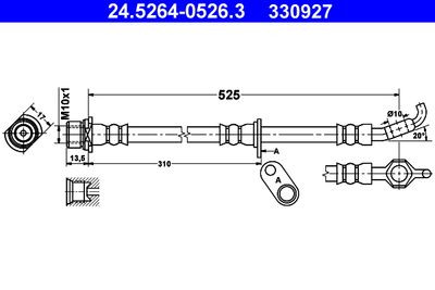 Brake Hose ATE 24.5264-0526.3