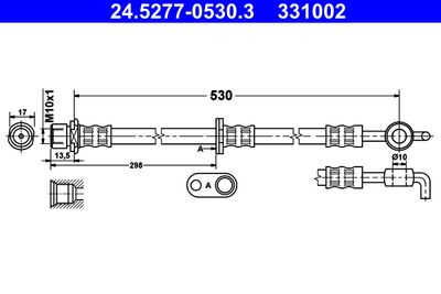Brake Hose ATE 24.5277-0530.3