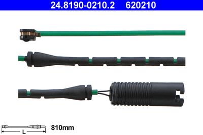 Warning Contact, brake pad wear ATE 24.8190-0210.2