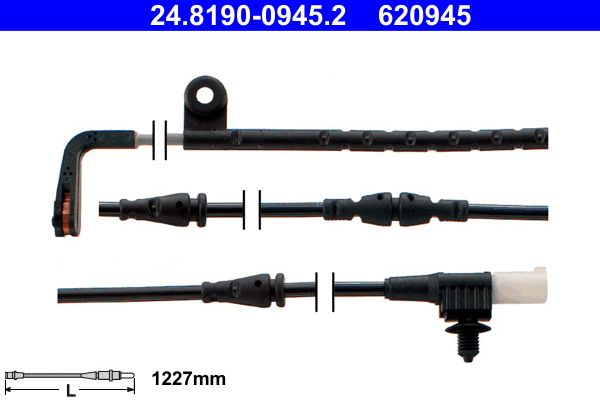 ATE 24.8190-0945.2 Warning Contact, brake pad wear