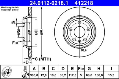 Brake Disc ATE 24.0112-0218.1