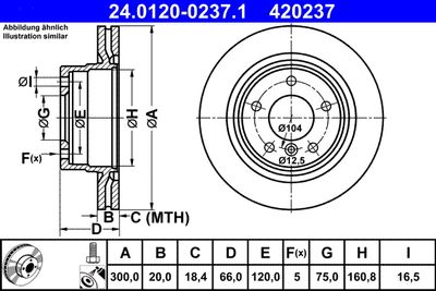 Brake Disc ATE 24.0120-0237.1