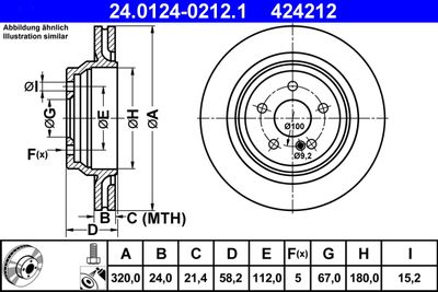 Brake Disc ATE 24.0124-0212.1