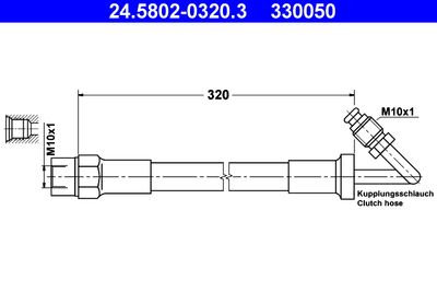 Clutch Hose ATE 24.5802-0320.3