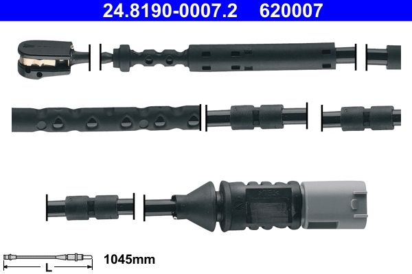 ATE 24.8190-0007.2 Warning Contact, brake pad wear