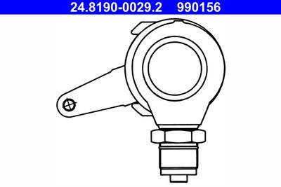 Lever, parking brake caliper ATE 24.8190-0029.2