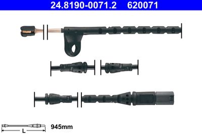 Warning Contact, brake pad wear ATE 24.8190-0071.2