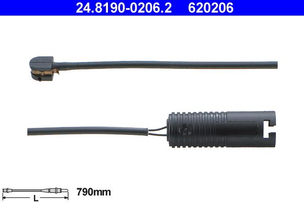 ATE 24.8190-0206.2 Warning Contact, brake pad wear