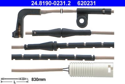 Warning Contact, brake pad wear ATE 24.8190-0231.2