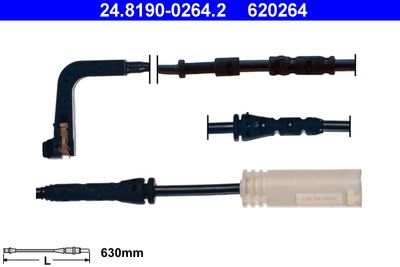 Warning Contact, brake pad wear ATE 24.8190-0264.2