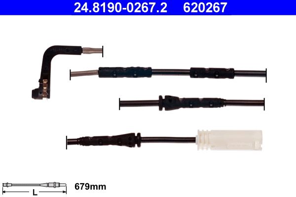 ATE 24.8190-0267.2 Warning Contact, brake pad wear