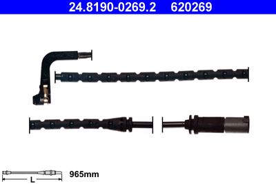 Warning Contact, brake pad wear ATE 24.8190-0269.2