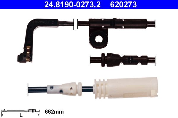 ATE 24.8190-0273.2 Warning Contact, brake pad wear