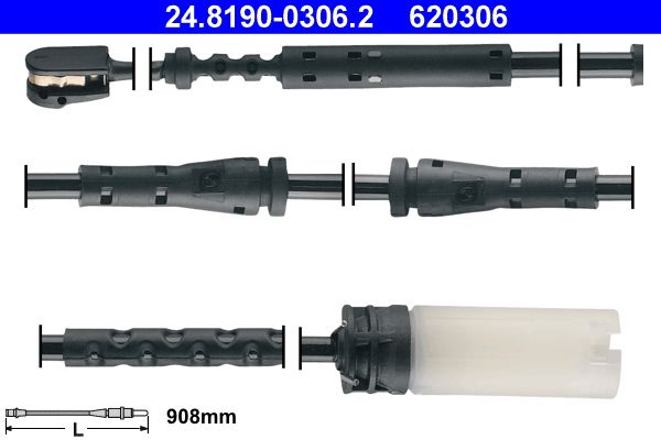 ATE 24.8190-0306.2 Warning Contact, brake pad wear