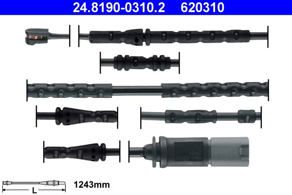 ATE 24.8190-0310.2 Warning Contact, brake pad wear