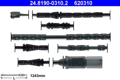 Warning Contact, brake pad wear ATE 24.8190-0310.2