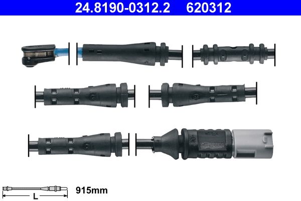 ATE 24.8190-0312.2 Warning Contact, brake pad wear