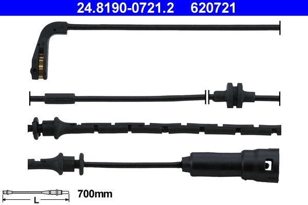 ATE 24.8190-0721.2 Warning Contact, brake pad wear