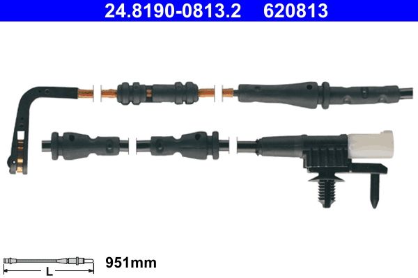 ATE 24.8190-0813.2 Warning Contact, brake pad wear