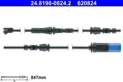 Warning Contact, brake pad wear ATE 24.8190-0824.2