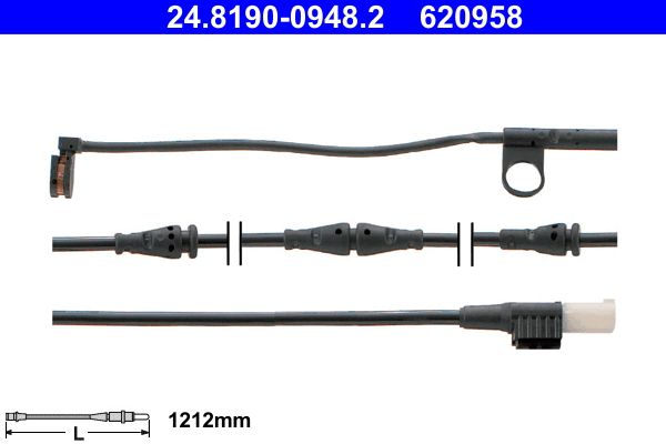 ATE 24.8190-0948.2 Warning Contact, brake pad wear