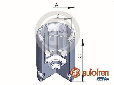 Piston, brake caliper AUTOFREN SEINSA D025319