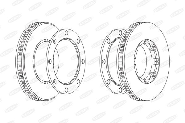 BERAL BCR220A Brake Disc