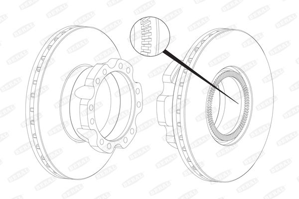 BERAL BCR226A Brake Disc