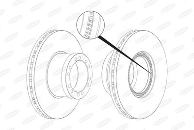 Brake Disc BERAL BCR255A