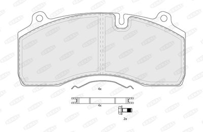 Brake Pad Set, disc brake BERAL BCV29181TK