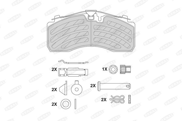 BERAL BCV29287TK Brake Pad Set, disc brake