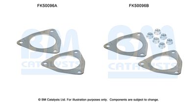 Mounting Kit, exhaust pipe BM Catalysts FK50096