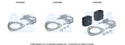 Mounting Kit, exhaust pipe BM Catalysts FK50184