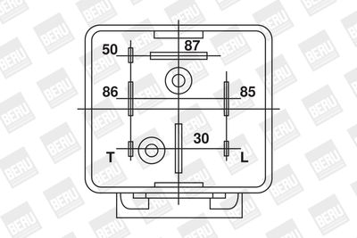 Relay, glow plug system BorgWarner (BERU) GR001